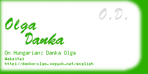 olga danka business card